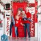 Christmas Door Banner Decorations Merry Christmas Santa Snowman Porch(Multicolor)71"L x 12"W